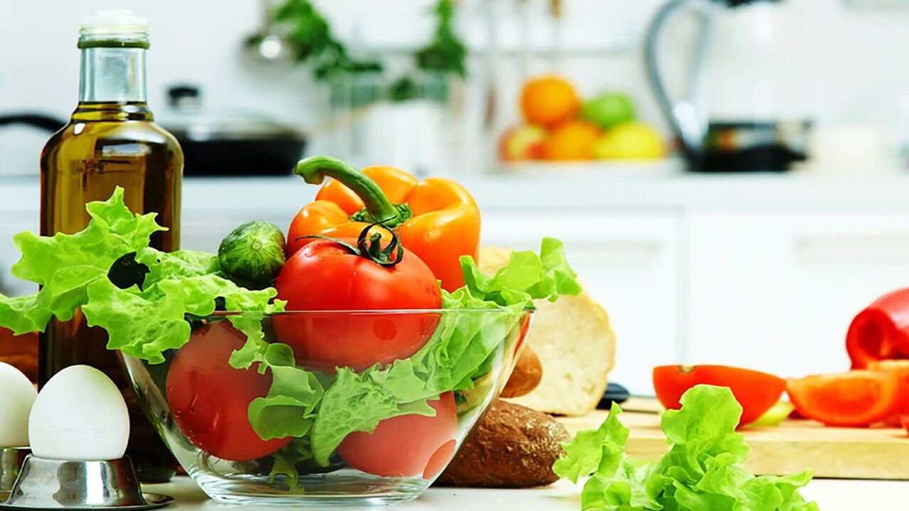 Dieten för typ 2-diabetes bör innehålla mycket grönsaker